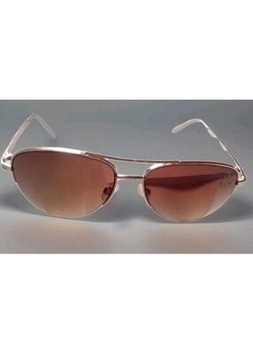 Disney Aviator Sunglasses Rose Gold Gradient Brown Minnie Mouse Bow Logo